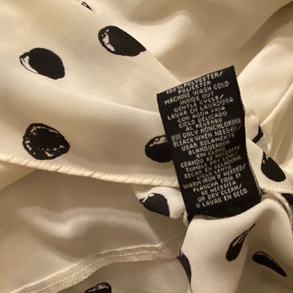 SLNY FASHIONS Black and White Dot DRESS - Picture 4 of 6